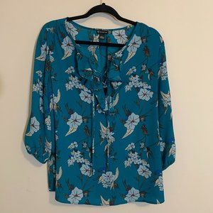 New Directions floral top size M